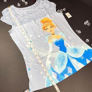 Disney Parks Lacey Bleu Princess Cinderella Short Sleeved Blouse